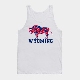 Geometric Wyoming Bison Design Tank Top